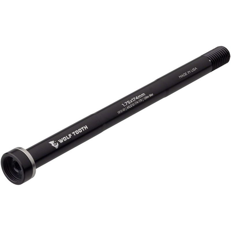 Wolf Tooth Rear Thru Axle - M12 1.75 x 174mm Black