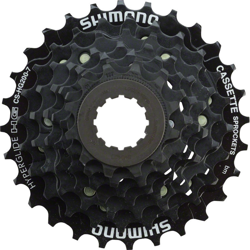 Shimano Tourney CS-HG200 Cassette - 7 Speed 12-28t Black