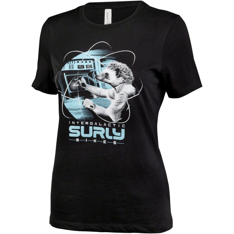 Surly Garden Pig Womens T-Shirt - Black/Gray/Teal X-Large