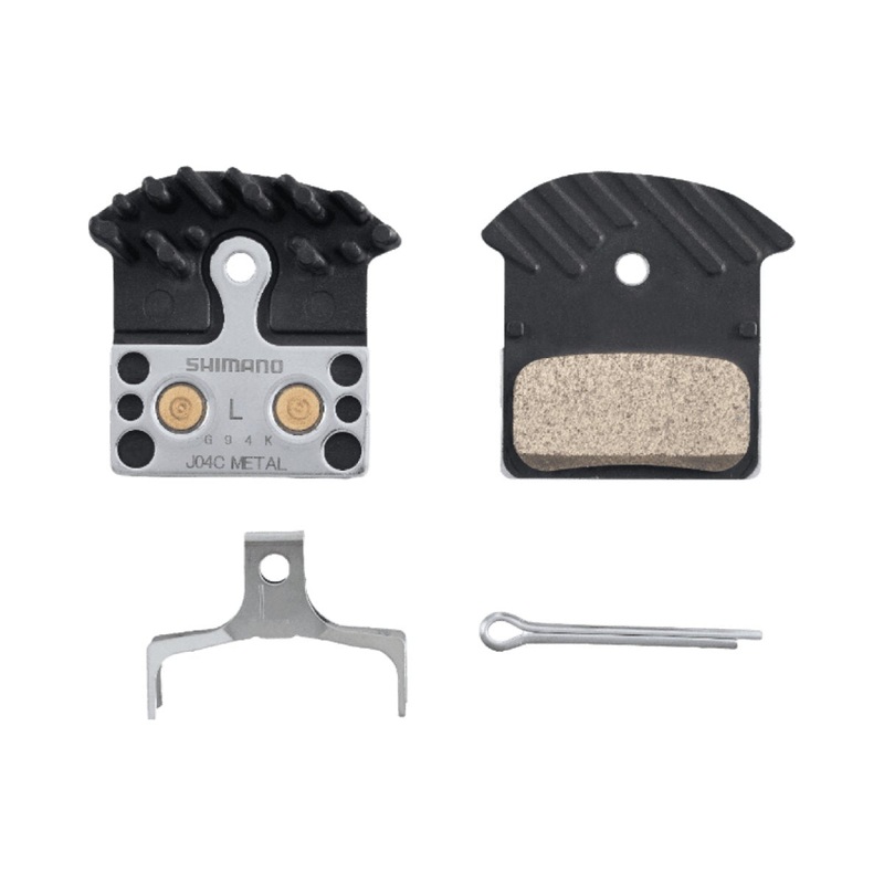 Shimano Disc Brake Pad J04C Metal w/Fin & Spring