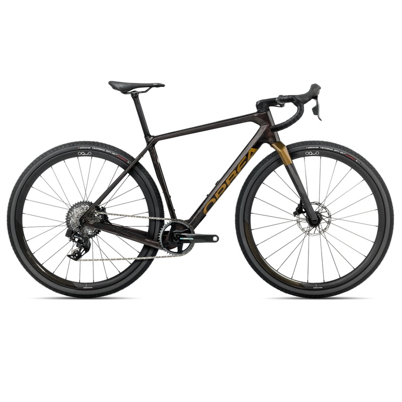 2025 Orbea TERRA M21eTEAM 1X Gravel ROAD BIKE - Small, Cosmic Carbon View-Metallic Olive Green (Gloss)