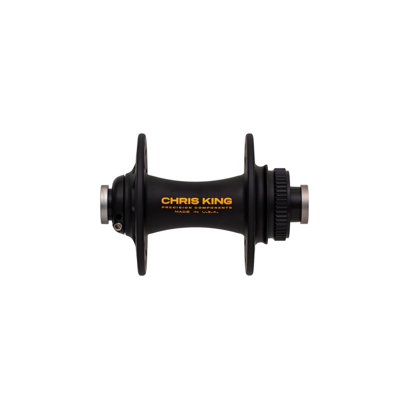 Chris King R45D Centerlock Front Hub - Two Tone Black Gold, 24h, 12 x 100mm