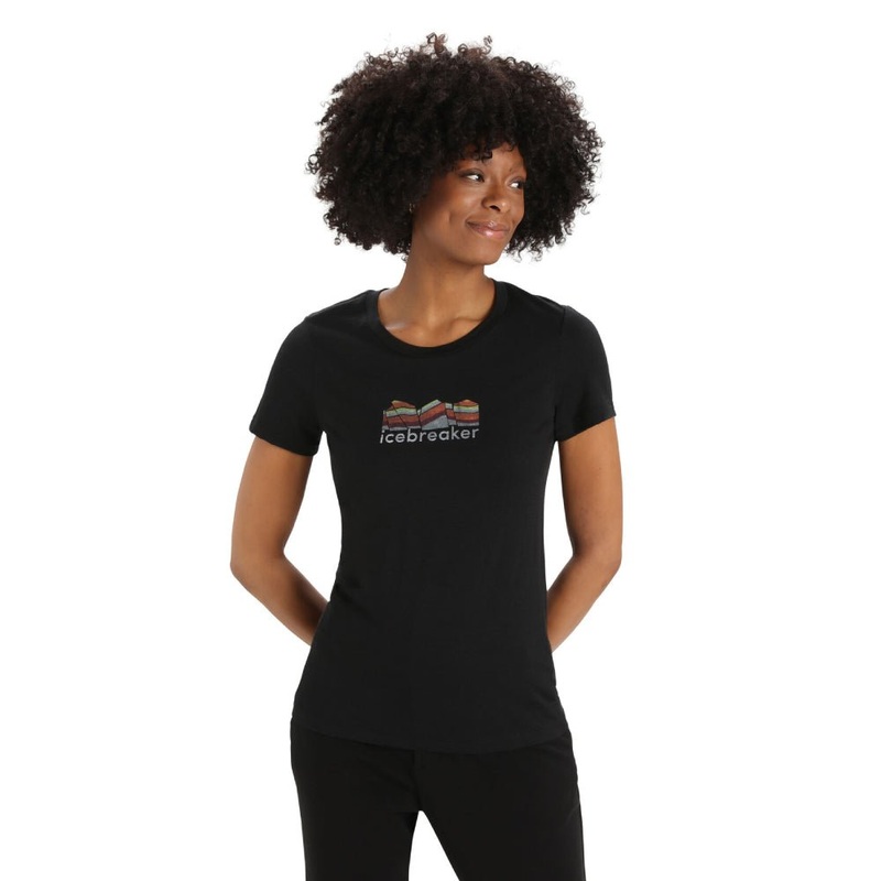 Icebreaker Tech Lite II Mountain Geology Womens SS Tee