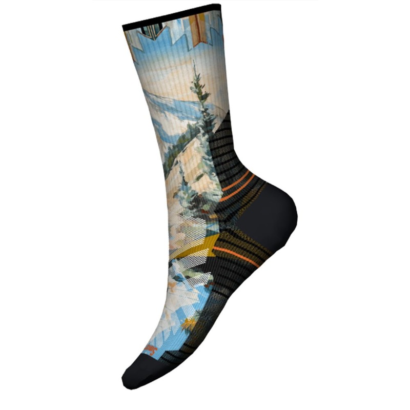 Smartwool Hike Light Mountain Print Womens Crew Sock