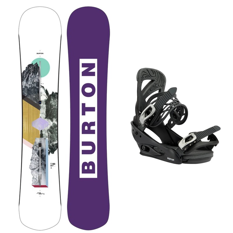 Burton Hideaway Women's Snowboard and Scribe Women's Bindings 2025