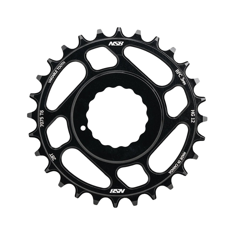 North Shore Billet Variable Tooth Chainring Direct Mount Shimano 12-Speed RaceFace Cinch Boost