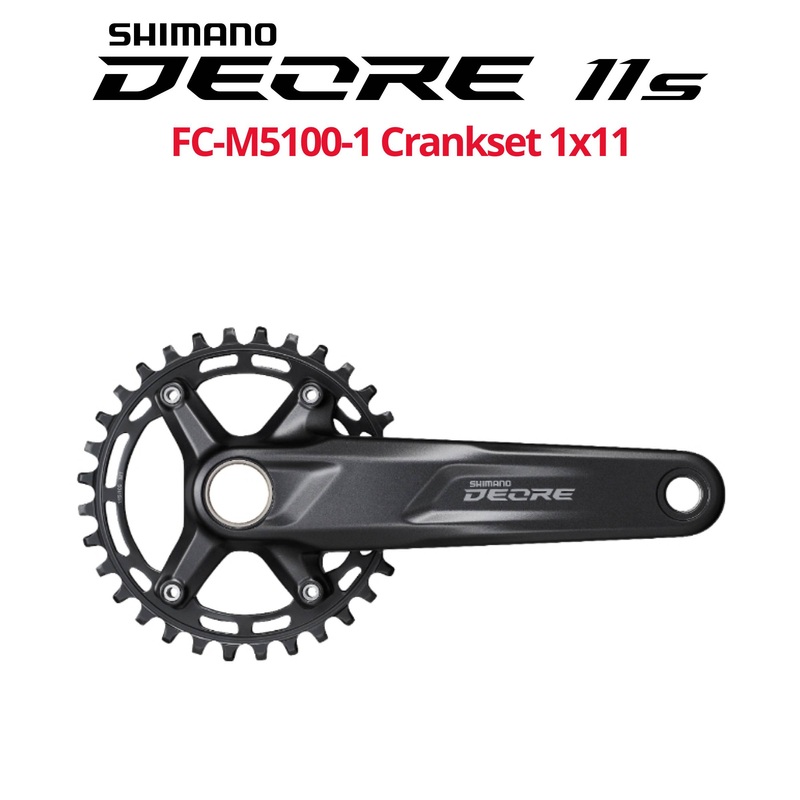 Shimano Deore 11s FC-M5100-1 1x10/11-speed Crankset, with or w/o Bottom Bracket