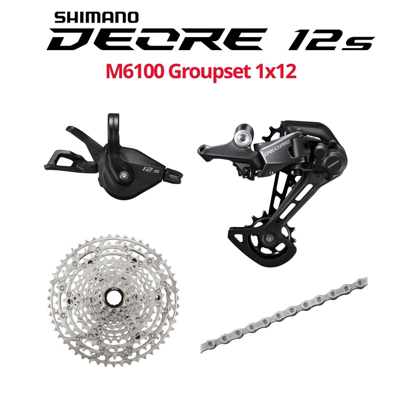 Shimano Deore 12s M6100 Groupset, 1x12, w/o crankset