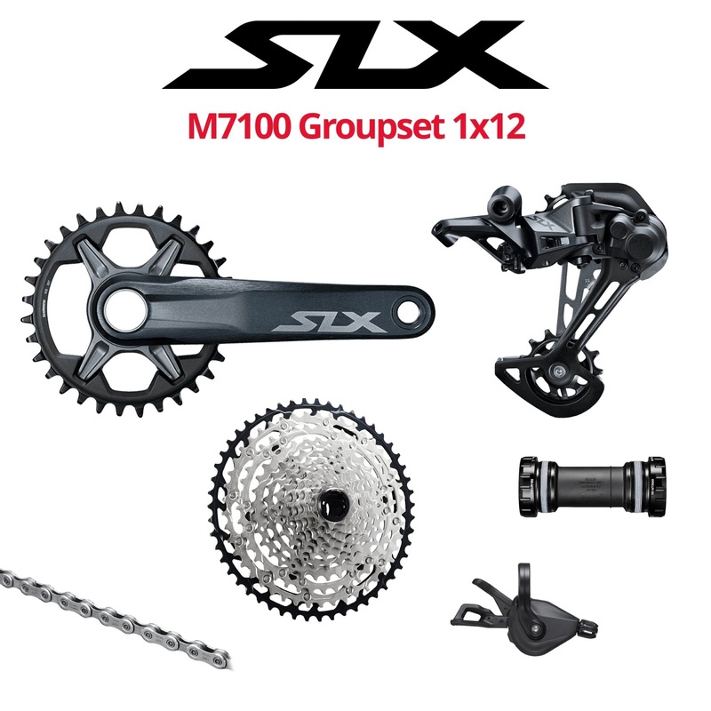 Shimano SLX M7100 Groupset, 1x12, w/ crankset