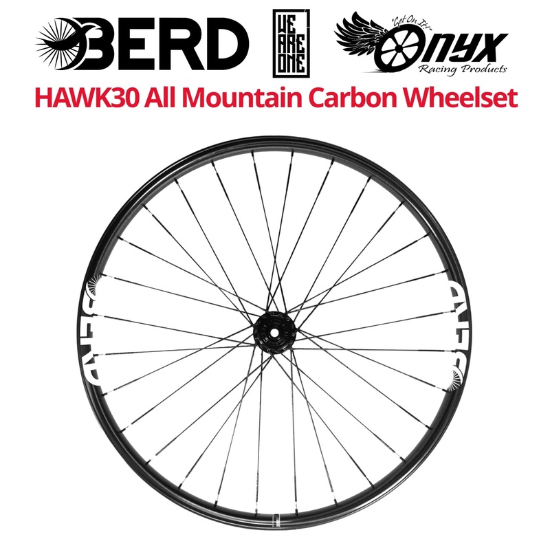 Berd / We Are One / Onyx HAWK30 29" All Mountain/Enduro Carbon Wheelset