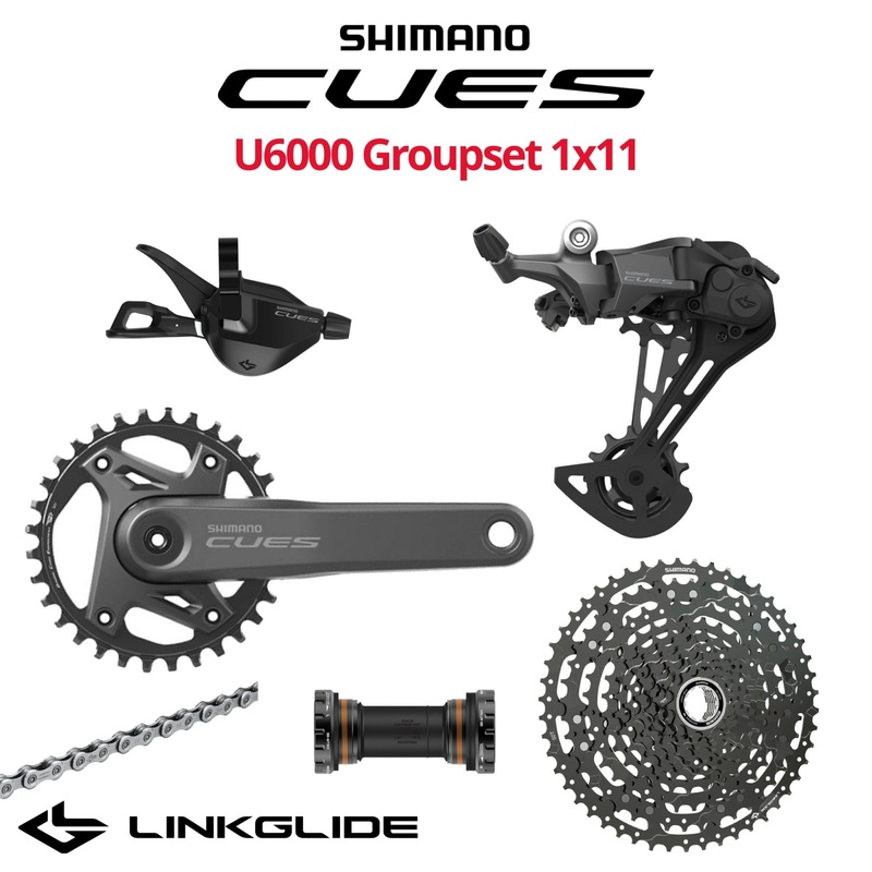 Shimano Cues 11s U6000 Groupset, 1x11, w/ crankset