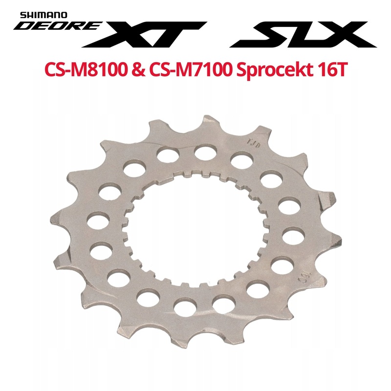 Shimano XT CS-M8100 & SLX CS-M7100 Sprocket 16T (Y0GX16000)