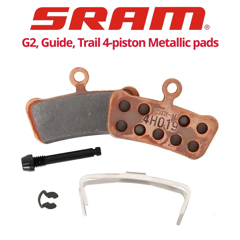 SRAM Level Stealth, G2, Guide & Trail 4-Piston Metallic pads (00.5318.003.005)