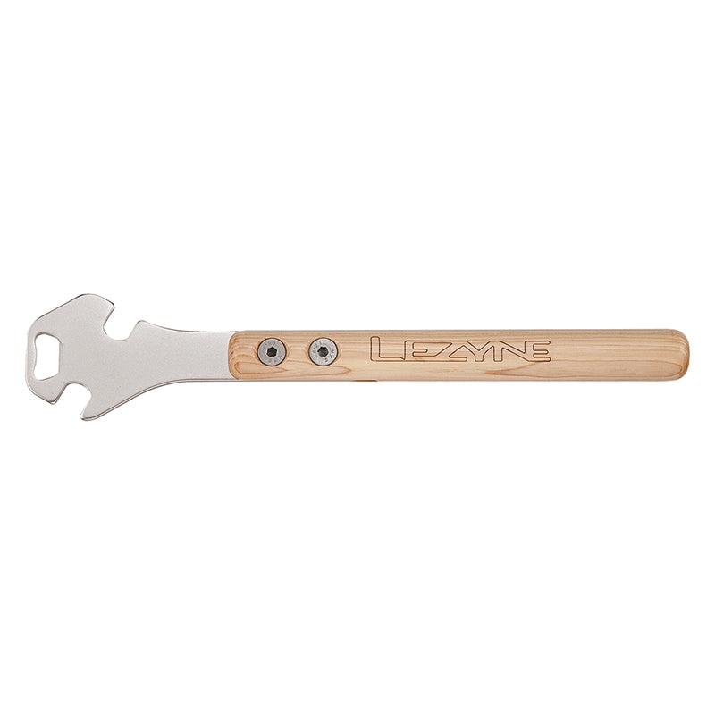 Classic Pedal Rod Pedal Wrench Bottle Opener 14.2inches varnished wWood handle