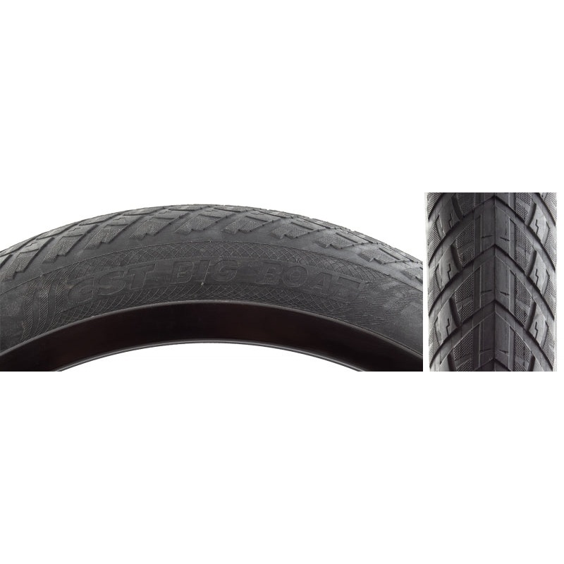 Big Boat Tire - 20 x 4 Clincher Wire Black Aramid Ebike