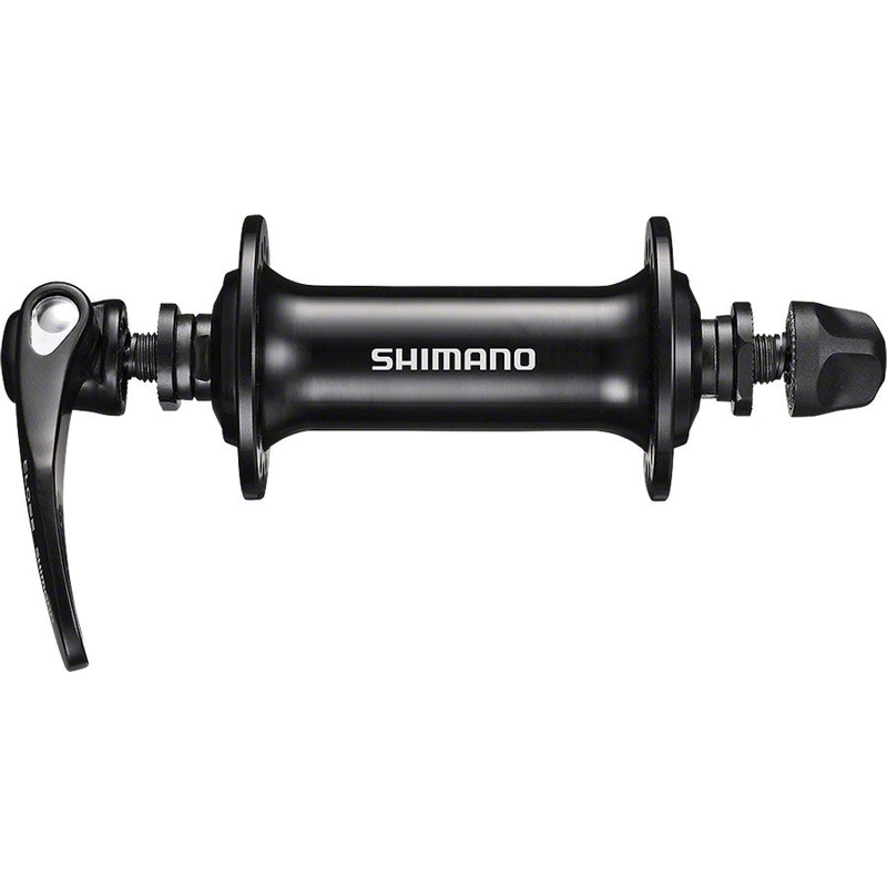 HB-RS400 Front Hub - QR x 100mm Rim Brake Black 36h