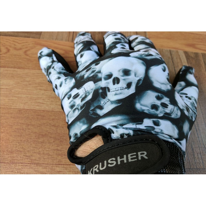 Krusher Skull Pro Lite Gloves w/Strap