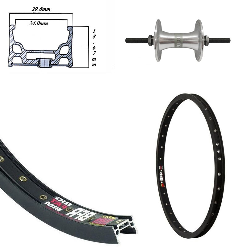 20" SUN B.F.R. BLACK WHEELSET (3/8)