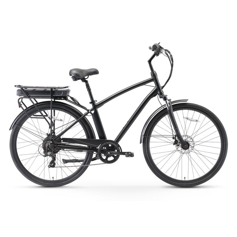 sixthreezero Body Ease Men's 500W 7-Speed Step-Through Electric Bicycle