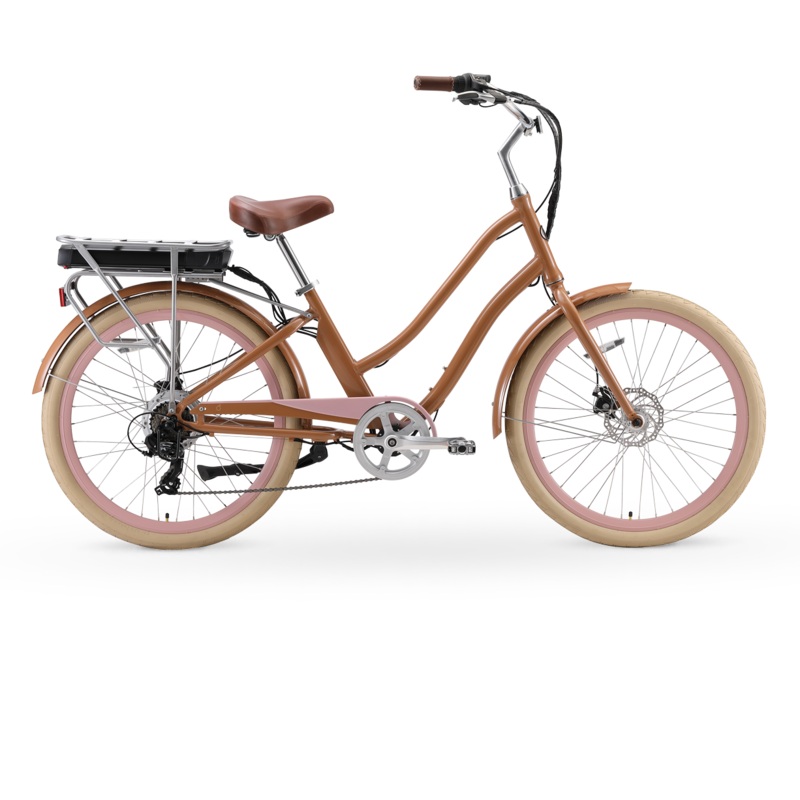 sixthreezero EVRYjourney Women's NEW 26" 500W 7-Speed Step-Through Touring Hybrid Bicycle,