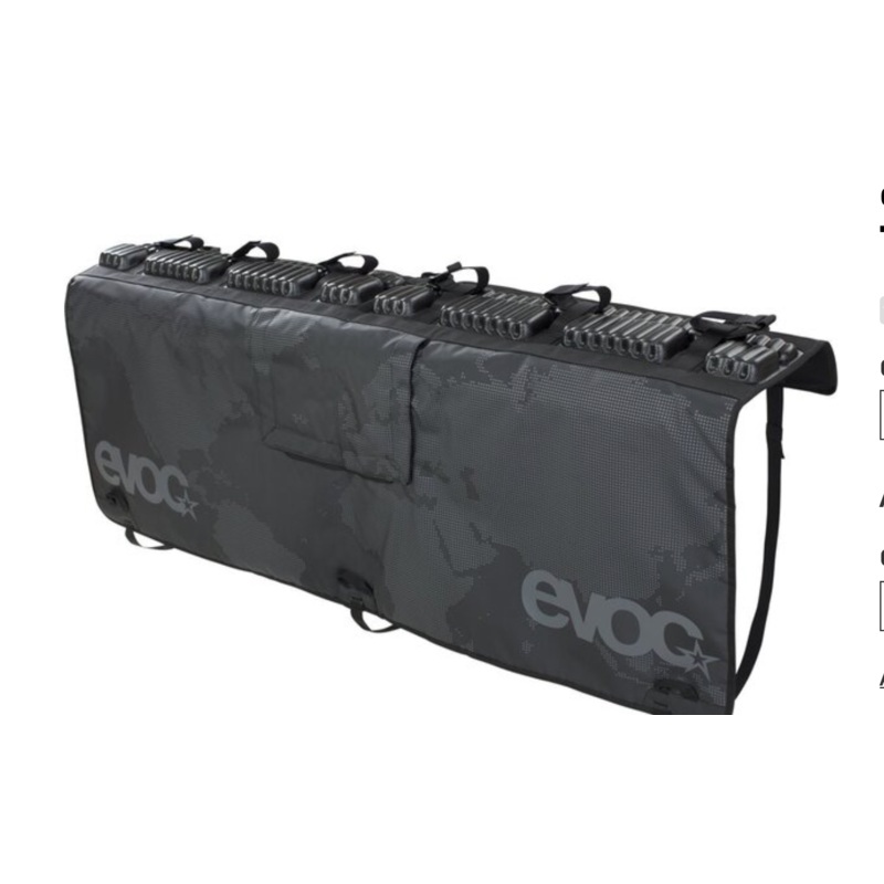 EVOC, Tailgate Pad, 160cm / 63'' wide, for full-sized trucks, Black