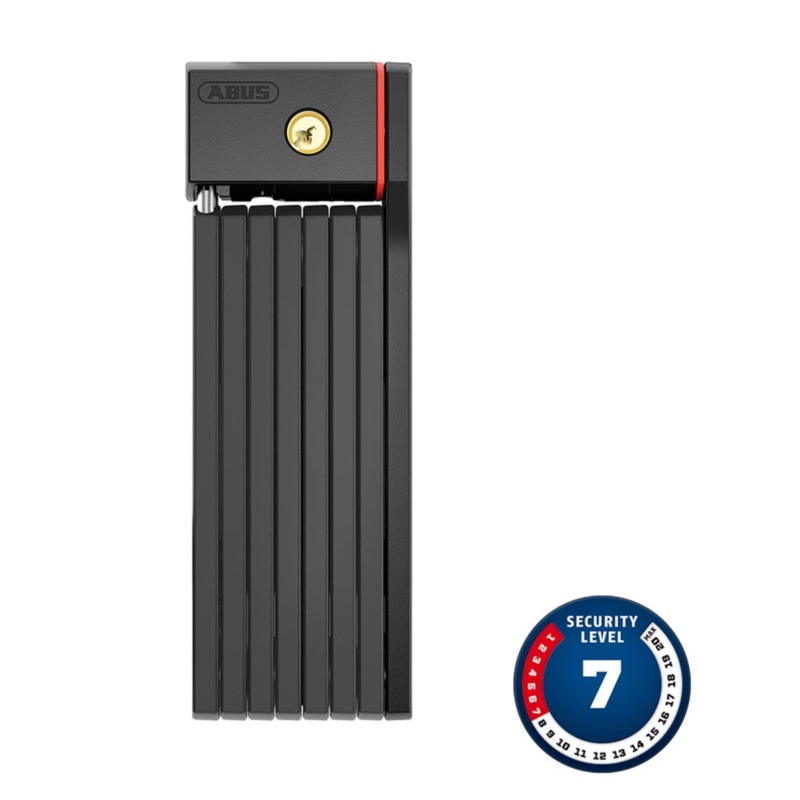 Abus, Bordo Big uGrip 5700, Folding Lock, Key, 100cm, 3.3', 5mm, Black