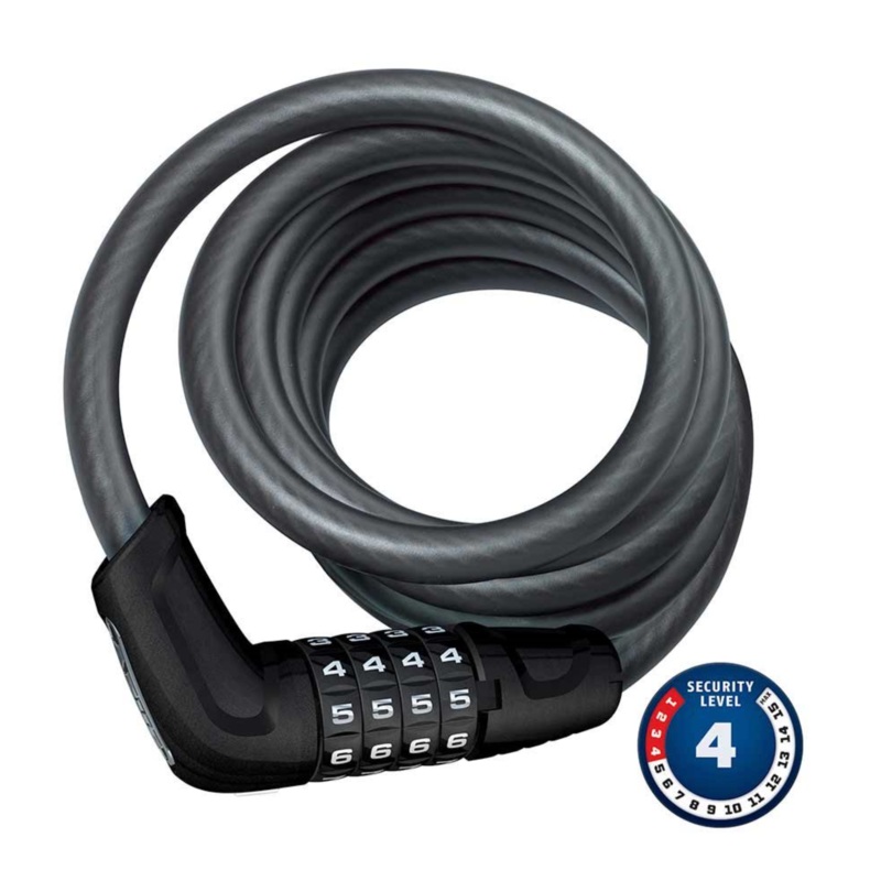 Abus, Tresor 6512C, Cable Lock, Combo, 12mm, 180cm, 5.9', Black
